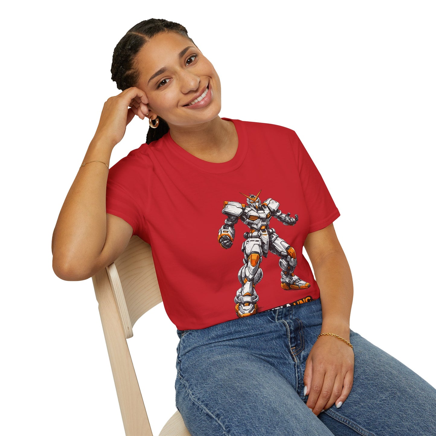 Mecha Graphic Tee — 'Gunpla Unc.' Anime Robot Tee