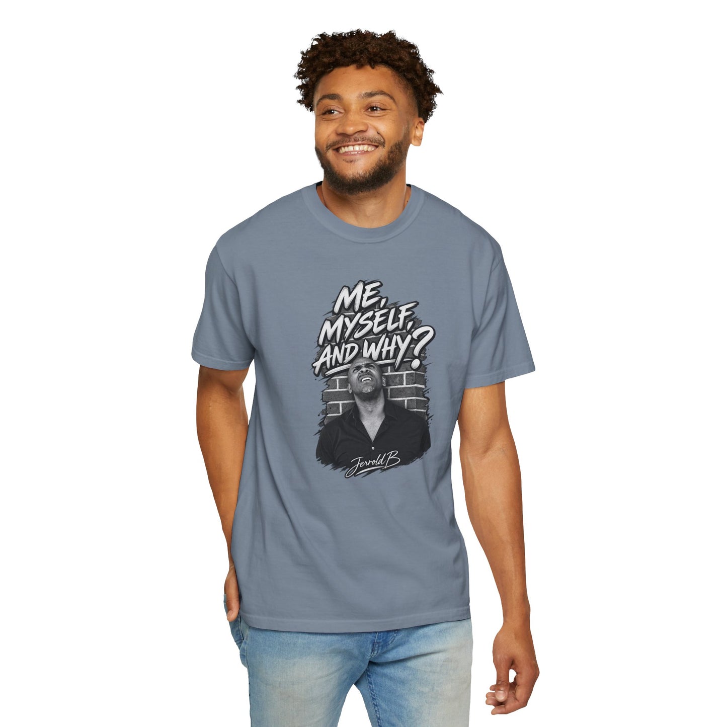 "Me, Myself and Why?" Graphic T-Shirt — Retro Portrait Tee
