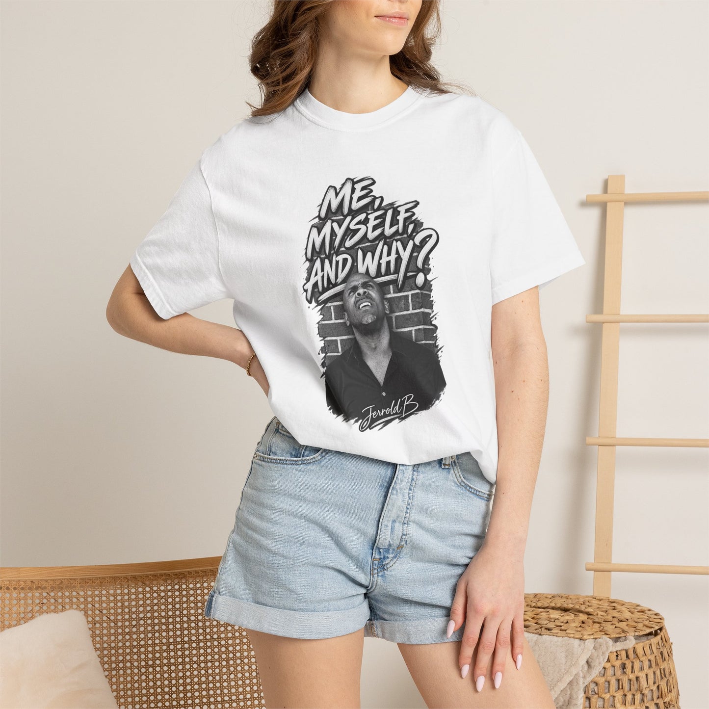 "Me, Myself and Why?" Graphic T-Shirt — Retro Portrait Tee
