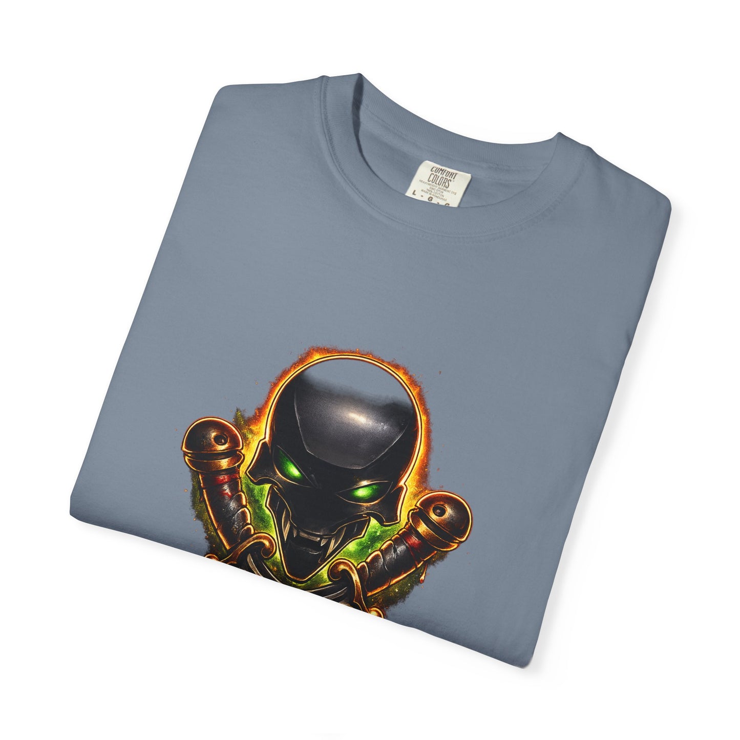 Alien Skull Crossed Knives T-Shirt — Sci‑Fi Horror Graphic Tee