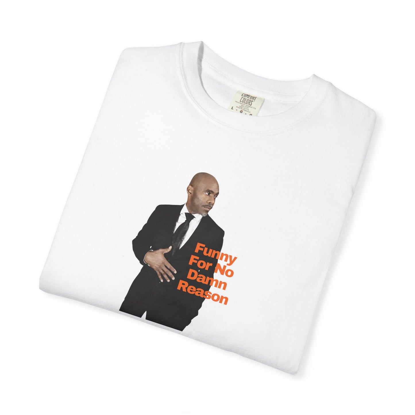 Comedian JerroldB — "Funny For No Damn Reason" Suit Portrait Tee