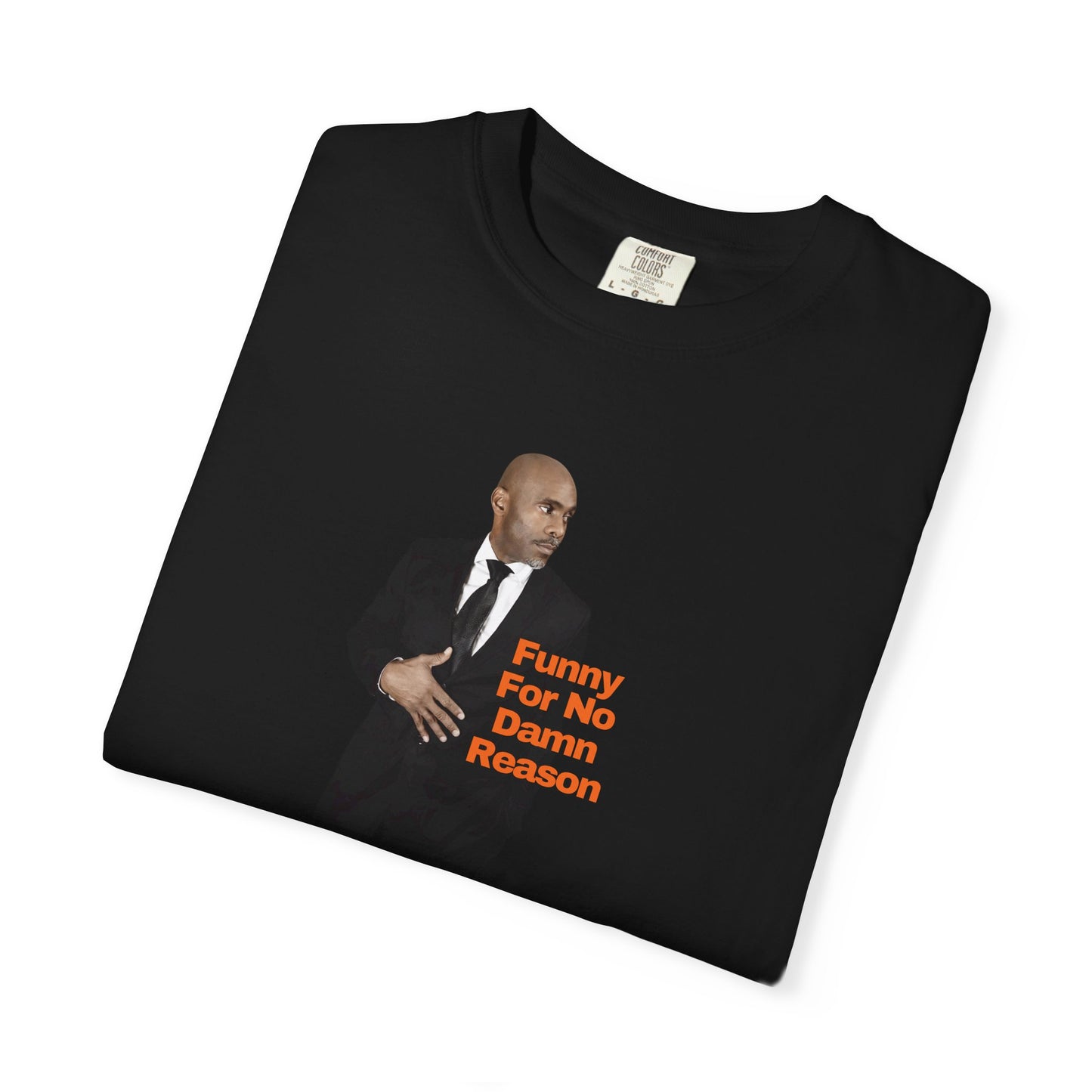 Comedian JerroldB — "Funny For No Damn Reason" Suit Portrait Tee