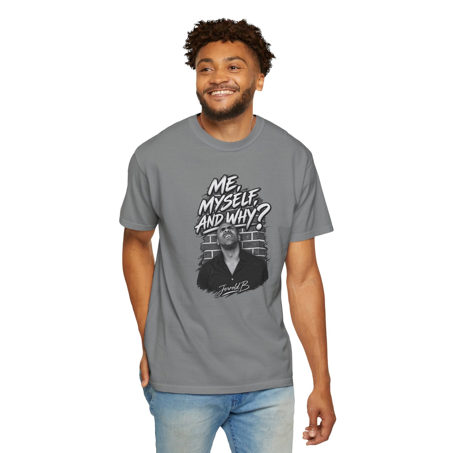 "Me, Myself and Why?" Graphic T-Shirt — Retro Portrait Tee
