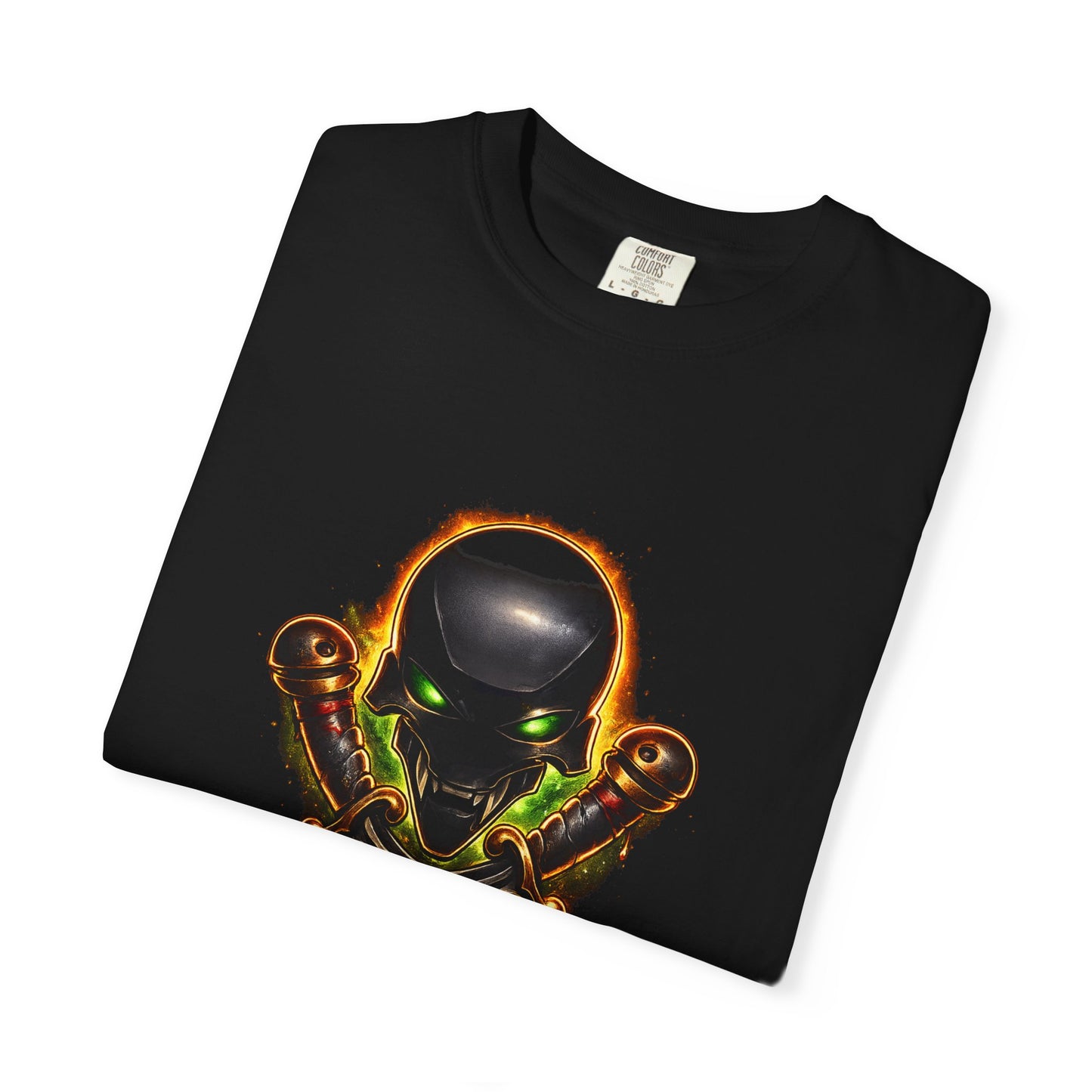 Alien Skull Crossed Knives T-Shirt — Sci‑Fi Horror Graphic Tee