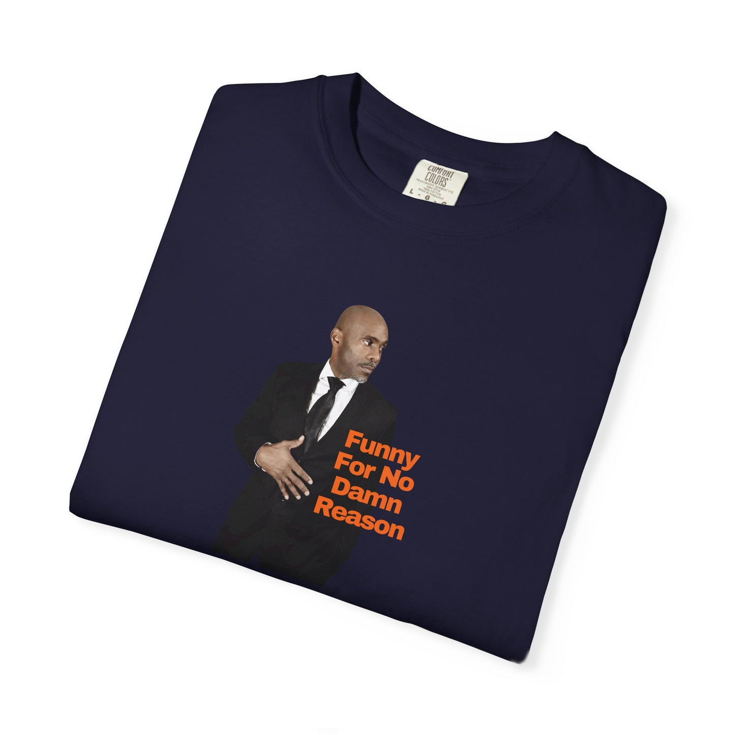 Comedian JerroldB — "Funny For No Damn Reason" Suit Portrait Tee