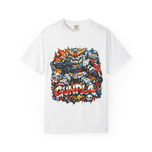 Gunpla Street Art Robot T-Shirt — Colorful Mecha Gundam Graphic Tee