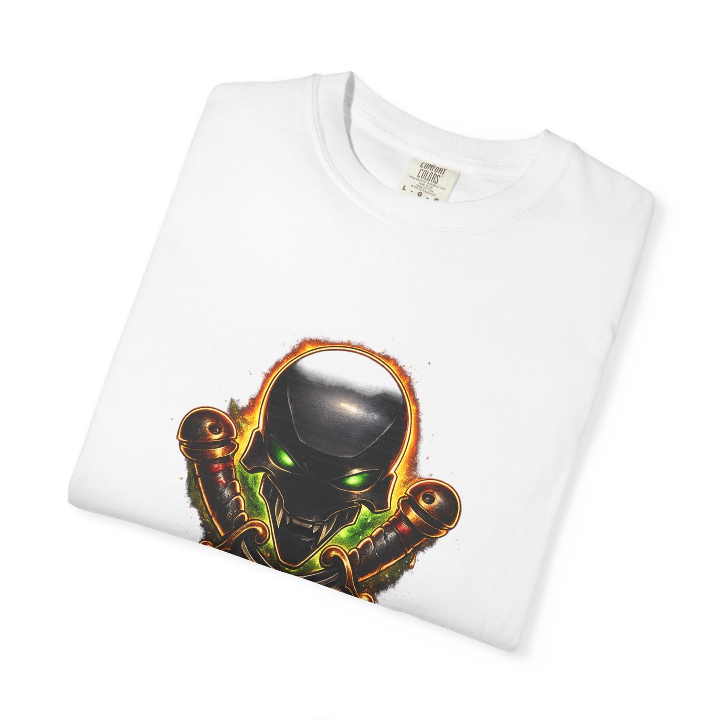 Alien Skull Crossed Knives T-Shirt — Sci‑Fi Horror Graphic Tee