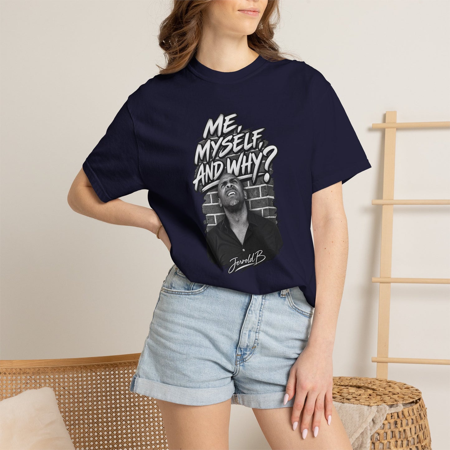 "Me, Myself and Why?" Graphic T-Shirt — Retro Portrait Tee