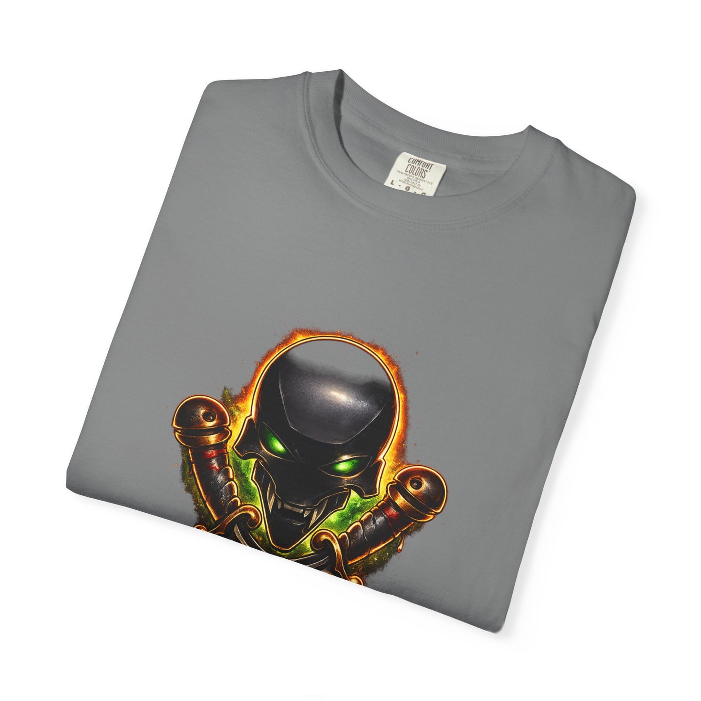 Alien Skull Crossed Knives T-Shirt — Sci‑Fi Horror Graphic Tee