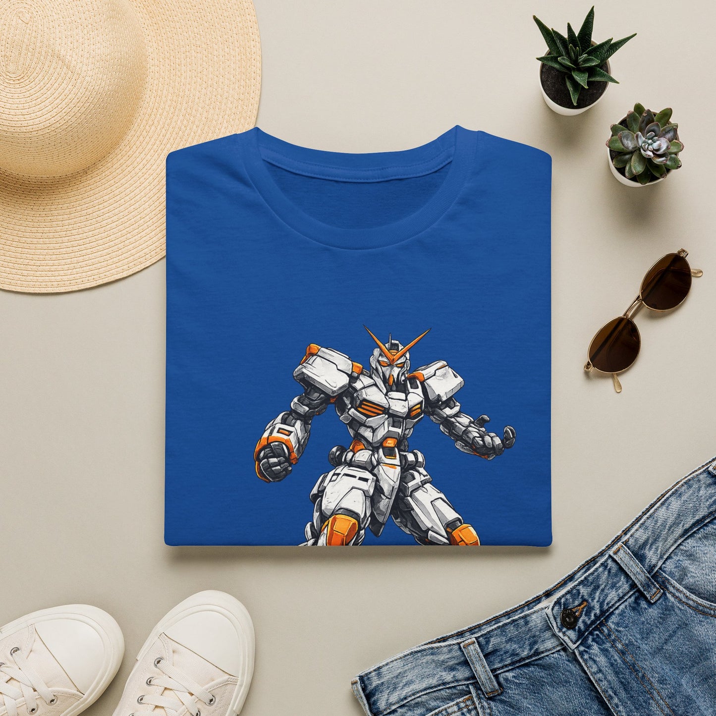 Mecha Graphic Tee — 'Gunpla Unc.' Anime Robot Tee