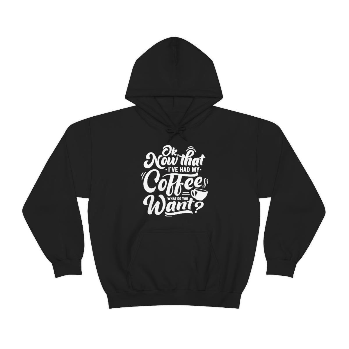 Had My Coffee What Do You Want Hoodie